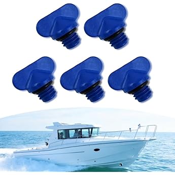 Mercruise Engine Block Drain Plug Drain Plug and O-Rings 22-806608A02 22-806608A1 22-8M0119211 for Mercruise