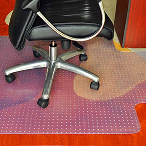 Bürostuhlmatte mit Lippe für Teppichböden mit niedrigem bis mittlerem Flor, 90 x 120 cm (3'x4'),...