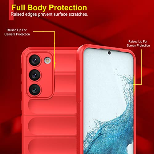 Image of Amazon Brand - Solimo Back Case Cover for Samsung Galaxy S23 5G | Compatible for Samsung Galaxy S23 5G Back Case Cover | Liquid Silicon Magic Case for Samsung Galaxy S23 5G with Camera Protection |Red
