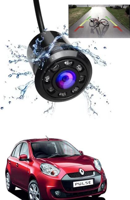 AYW Waterpoof Car Rear View 8 LED Night Vision Vehicle Camera System, 170 Wide Angle HD CMOS Auto Parking Assistance for Renault Pulse 2012 Onwards