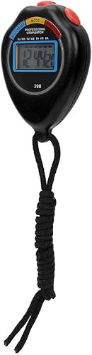 Miniatura 4 de Yctze Cronómetro electrónico deportivo profesional, perfecto para carreras, correr y nadar, temporizador para niños y adultos (negro)