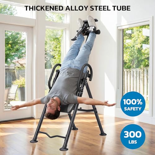 image for YOLEO Gravity Inversion Table for Back Pain Relief 2026 New Inversion 