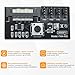 DALQUIS 12V 4 Pin PWM Fan Speed Controller, PC Chassis Fan Adapter Hub Powered by SATA Interface with 4-pcs Extension Splitter Cable (4 Fans Supported)