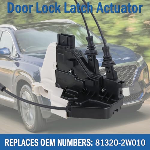 Image of Front Right Passenger Side Door Lock Actuator 81320-2W010, Door Latch Compatible with Hyundai Santa Fe XL 2013-2019, Santa Fe Sport 2013-2018, Santa Fe 2013-2018