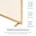 Best Choice Products 38x27in Single Panel Fireplace Screen Handcrafted Steel Mesh Spark Guard for Living Room, Bedroom Décor w/Handles - Antique Gold
