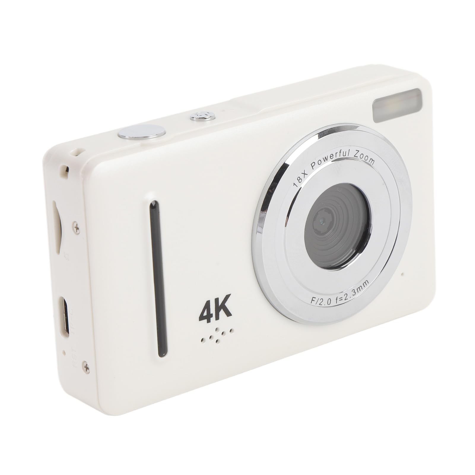 4K Digital Camera for Photography, 64MP Camara Fotograficas with 18X Digital Zoom, 2.4" Screen Travel Vlogging Cameras for Beginner (White)-image-28