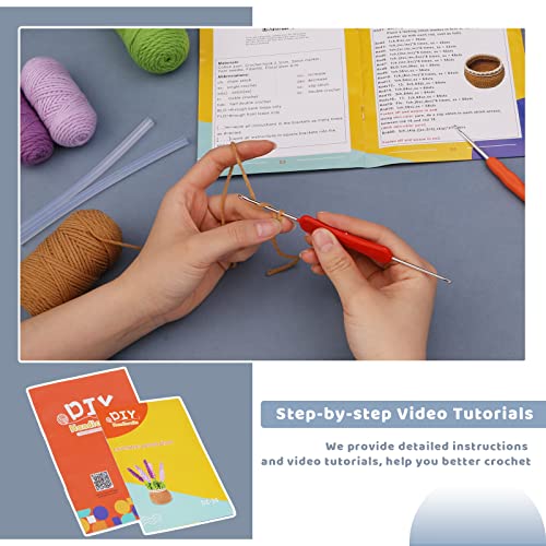 Image of kgxulr Crochet Kit, Crochet Kit for Beginners Flowers, Purple Lavender