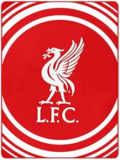 L.F.C Official Liverpool Football Crest Fleece Blanket Throw for the Home or Car (100% Polyester & 125cm x 150cm)