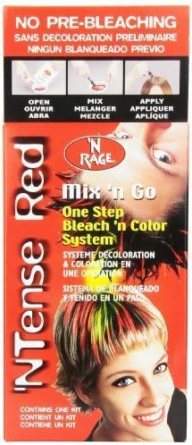 N'rage Mix and Go Hair Color System, Tense Red, 0.25 Ounce by 'N Rage
