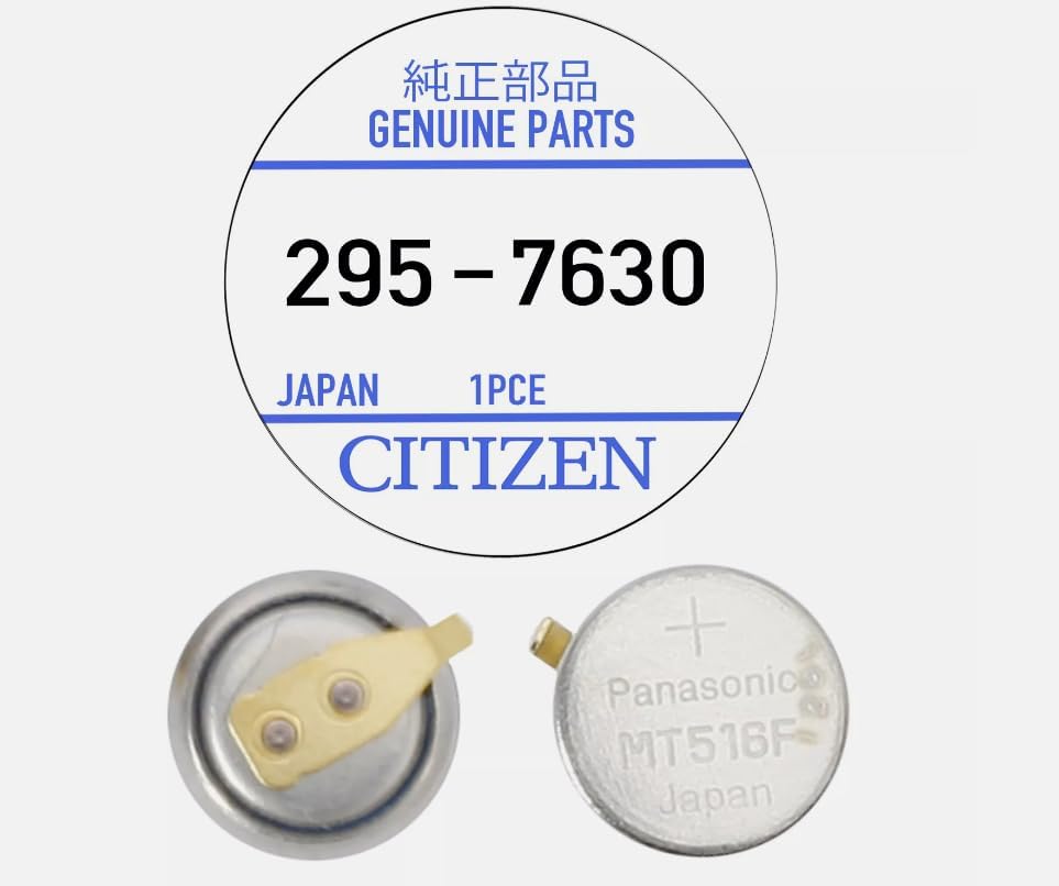 1PC for Citizen Eco-Drive 295-763/295-7630 MT516F Rechargeable Battery Capacitor Sealed