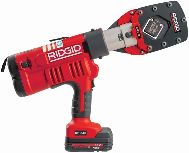 RIDGID 64058 STRUTSLAYR Kit with Strut Shear Head and 1-5/8″ x 1-5/8″ Die, Strut Shear Head and Die for 32kN Press Tools, Shears up to 12-Guage Mild Steel