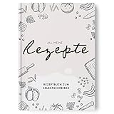 Rezeptbuch zum Selberschreiben Version 1 im praktischen A5 Format - Praktisch mit Register und Hardcover - Ideal auch als Geschenk - von Sophies Kartenwelt