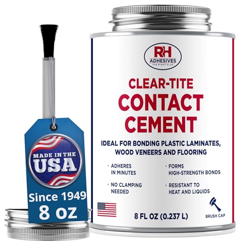 Rh Adhesives Clear-Tite Contact Cement 8 Oz Can