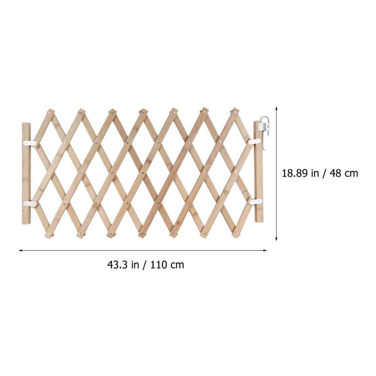 TOPBATHY Puerta Retráctil para Perros Pequeña de Madera Resistente, Valla Interior para Mascotas, Barrera para Escaleras y Pasillos, Protector contra Arañazos y Mordeduras, Puerta