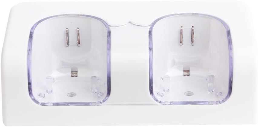 CT01 REMOTE DUAL BATTERY CHARGER For WII + 2 BATTERIES-White