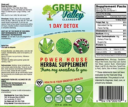 1 Day Colon Liquid Cleanse Formula and Liver Detox - Vegan Friendly, Helps Healthy Digestion, Gut Support, Boost Energy Levels and Bowl Movements | 8 Fl Oz - Image 3