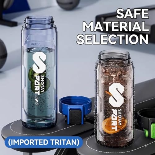Image of THE VENTI SHOTAY Unbreakable Water Bottle (800ml-BlueBlack)