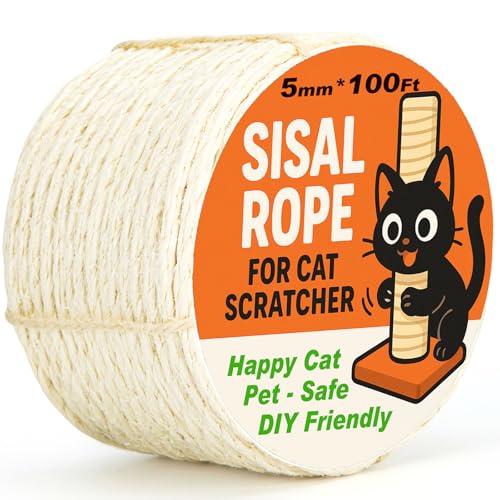 Natural Sisal Rope 5mm 100ft
