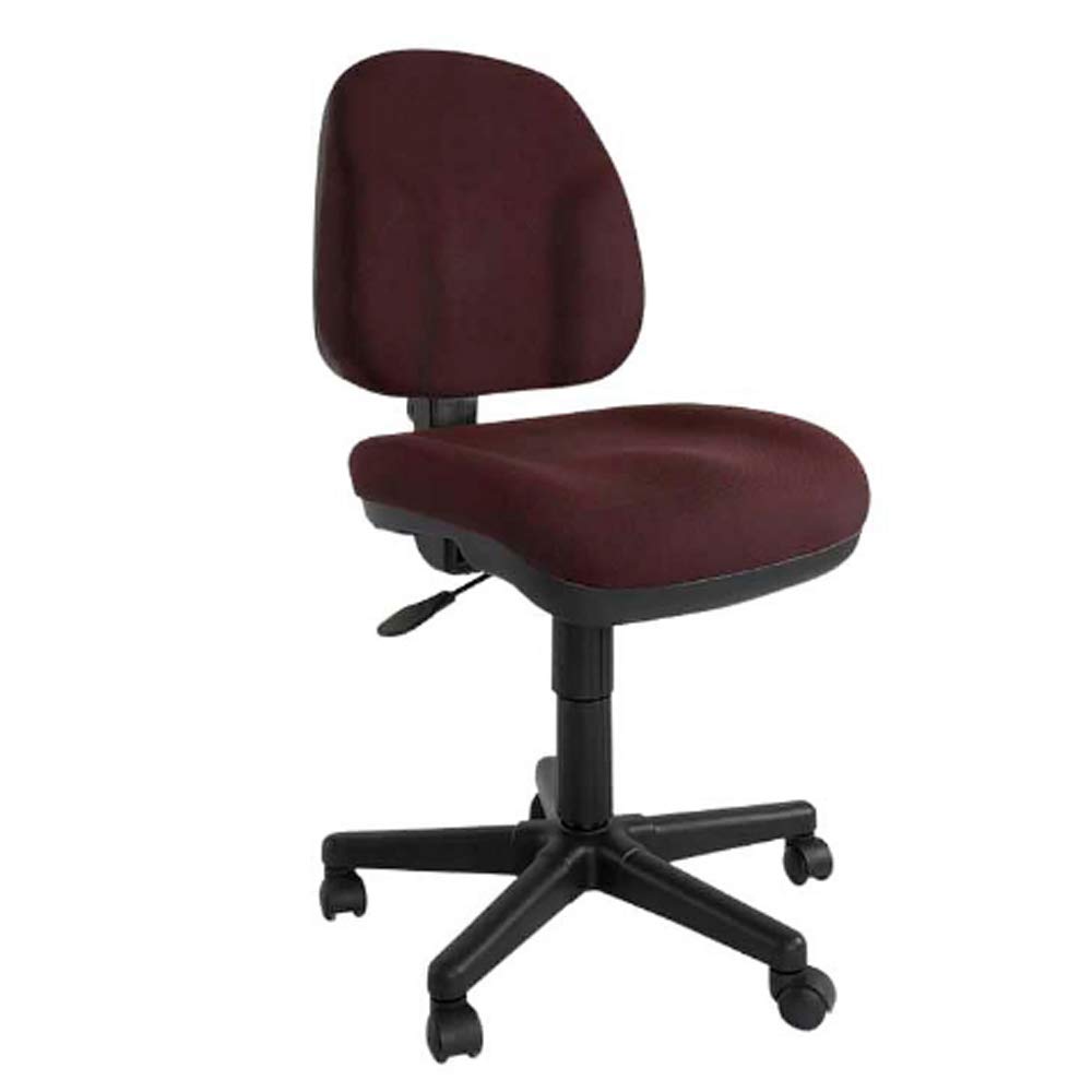 Mahmayi Debra 1380 Task Chair Office Task Chair With Fabric Back And Seat - Fabric Chair With AdjUStable Seat Height And Double Wheeled Rolling Castors (Peat), Ta1380Pe