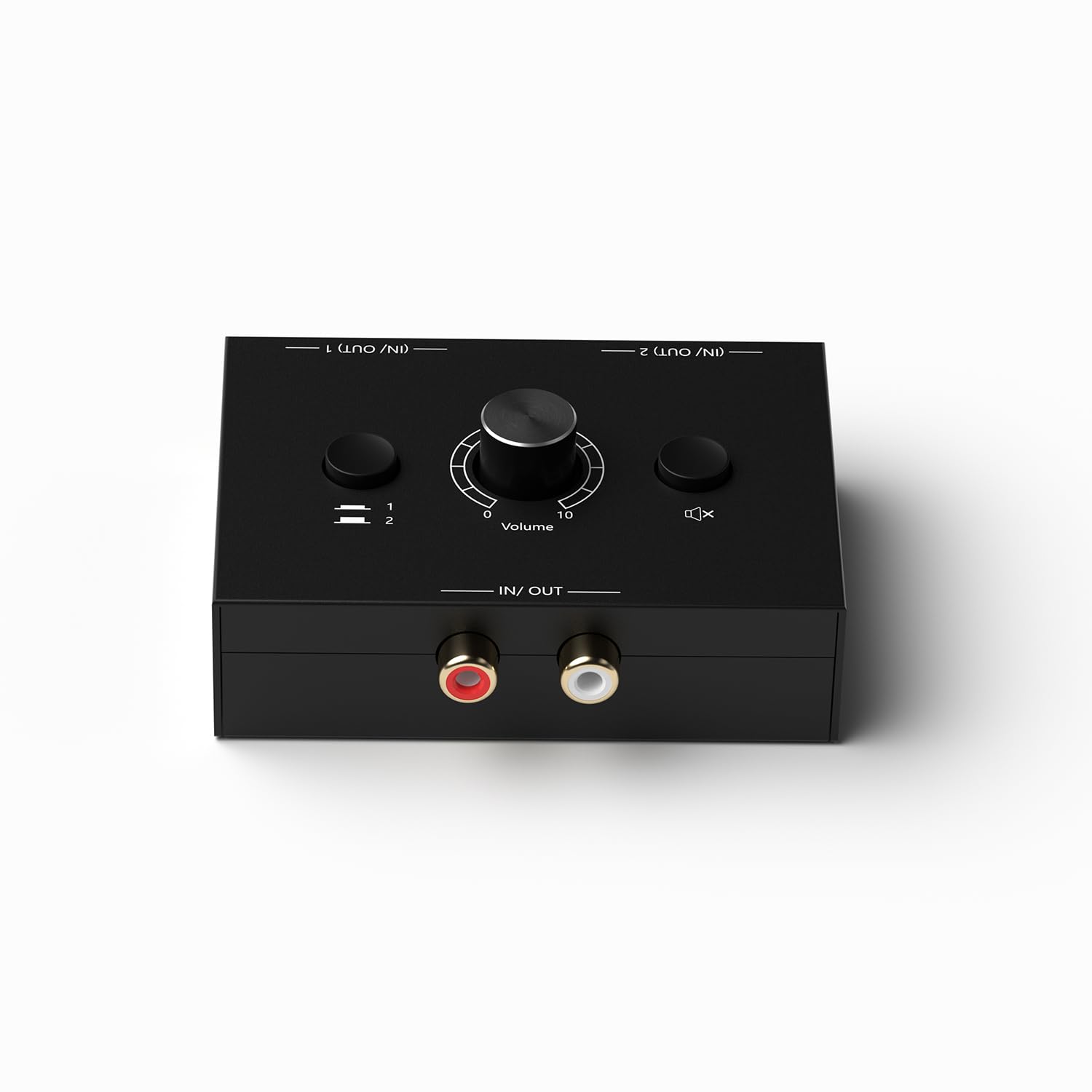 6-Channel RCA Audio Switcher 6 Input-1Output Audio Selector Passive Stereo Selector Box Compatible Home Theater, HDTV, Amplifiers, Hi-Fi Systems, Speakers etc.