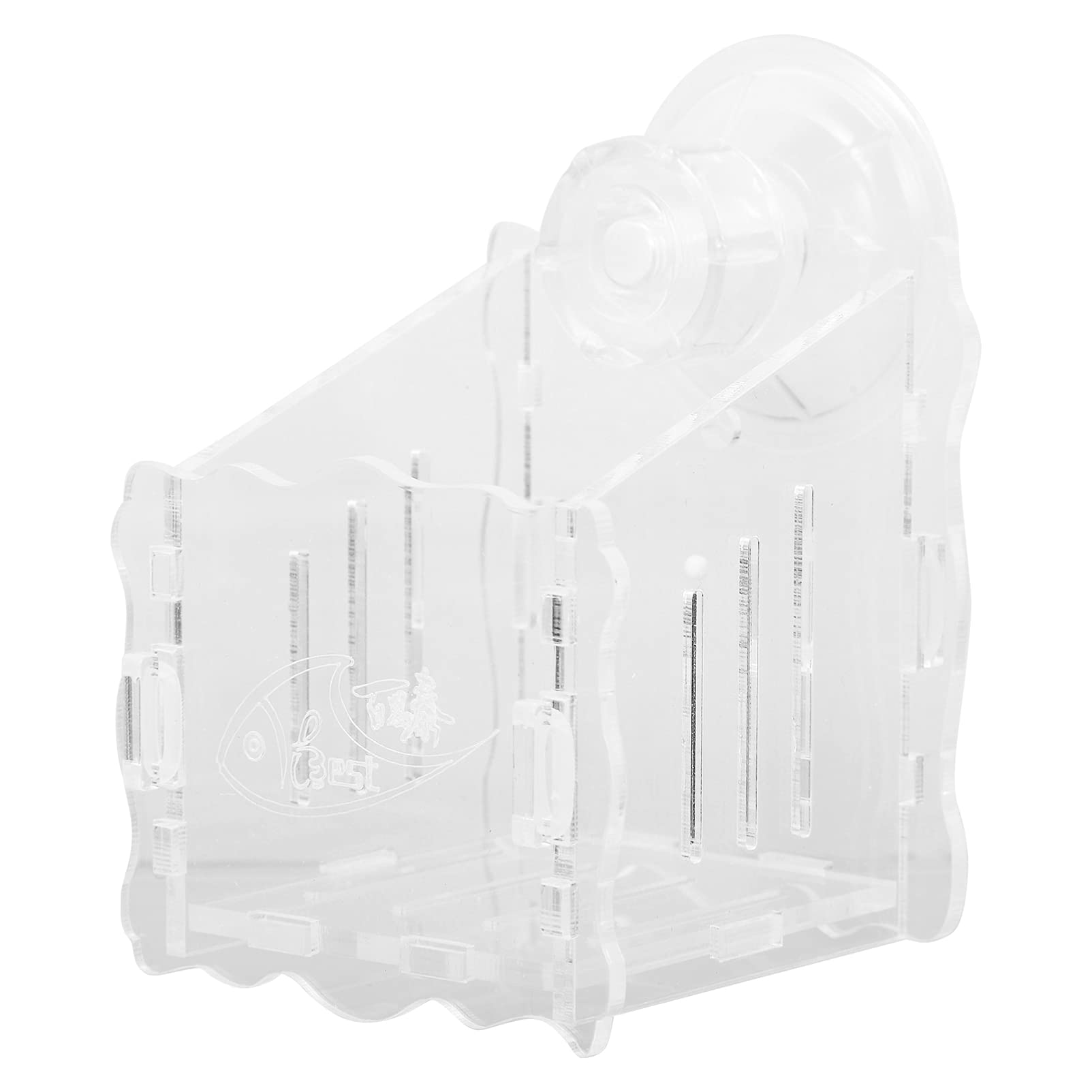 TEHAUX Aquarium Planter Acrylic Aquatic Planting Cup with Suction Cups Easy to Install Fish Tank Decor