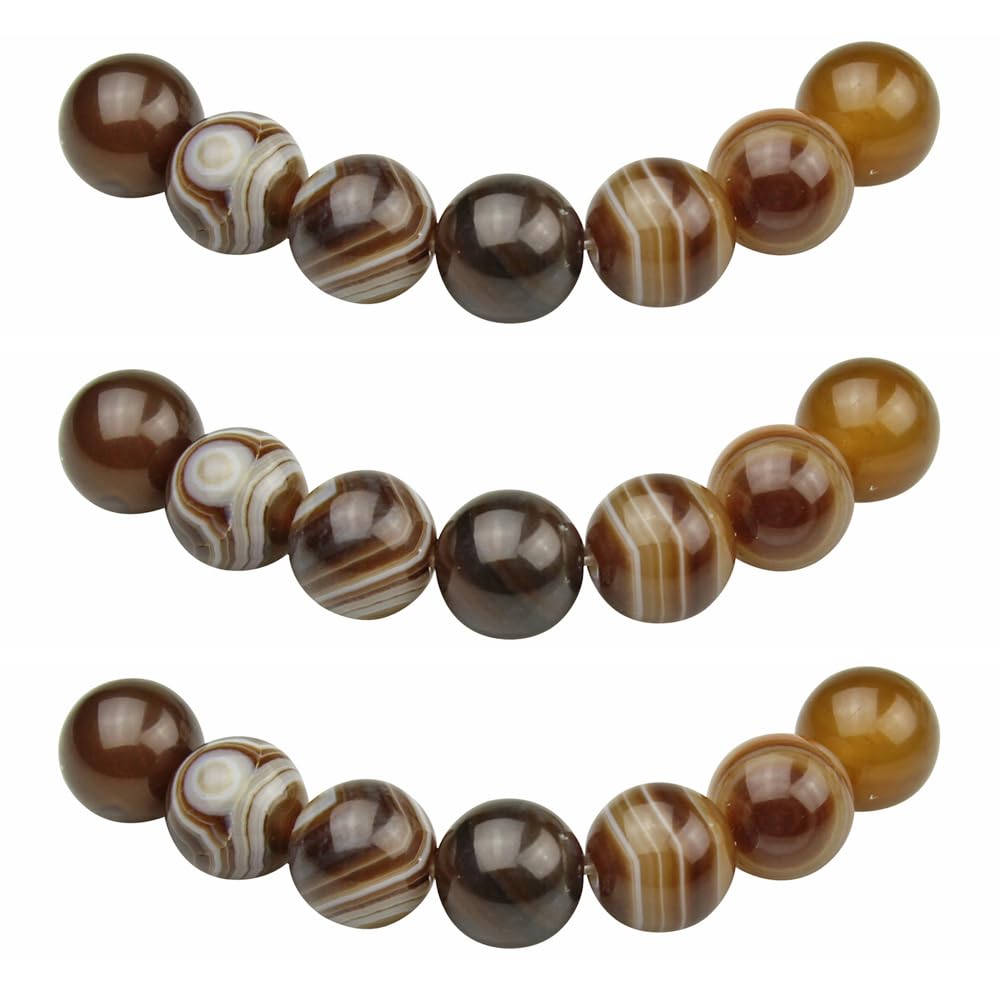 6-10mm Naturale Botswana Agates Perline Di Pietra Oliva - Foto 9