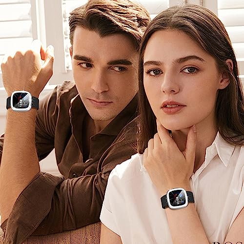 Image of Suoman [4 Pack] for Fitbit Sense 2 /Versa 4 Screen Protector Case