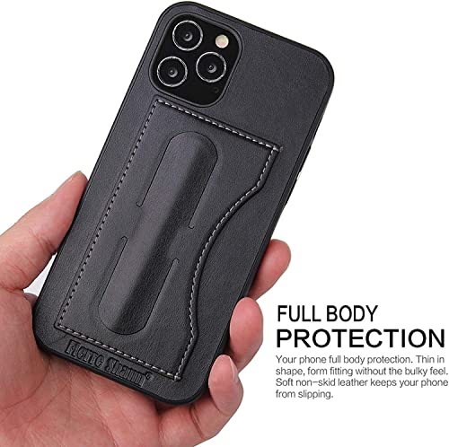 Étui iPhone 12 Pro Max rouge housse de protection intégrale antichoc en cuir avec support - 2