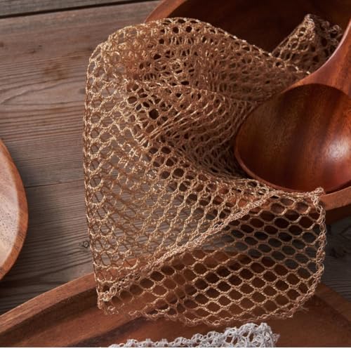 Image of Biodegradable Air-Dry Mesh 100% PLA Natural Kitchen Sponge No Oder Plastic Free Zero Wast (Glod&Silver, 4)