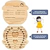 Boîte Souvenir Bébé En Bois - Pour Conserver Dents, Cheveux, Cordon Ombilical - Dimensions 11.5x8x3.3 Cm