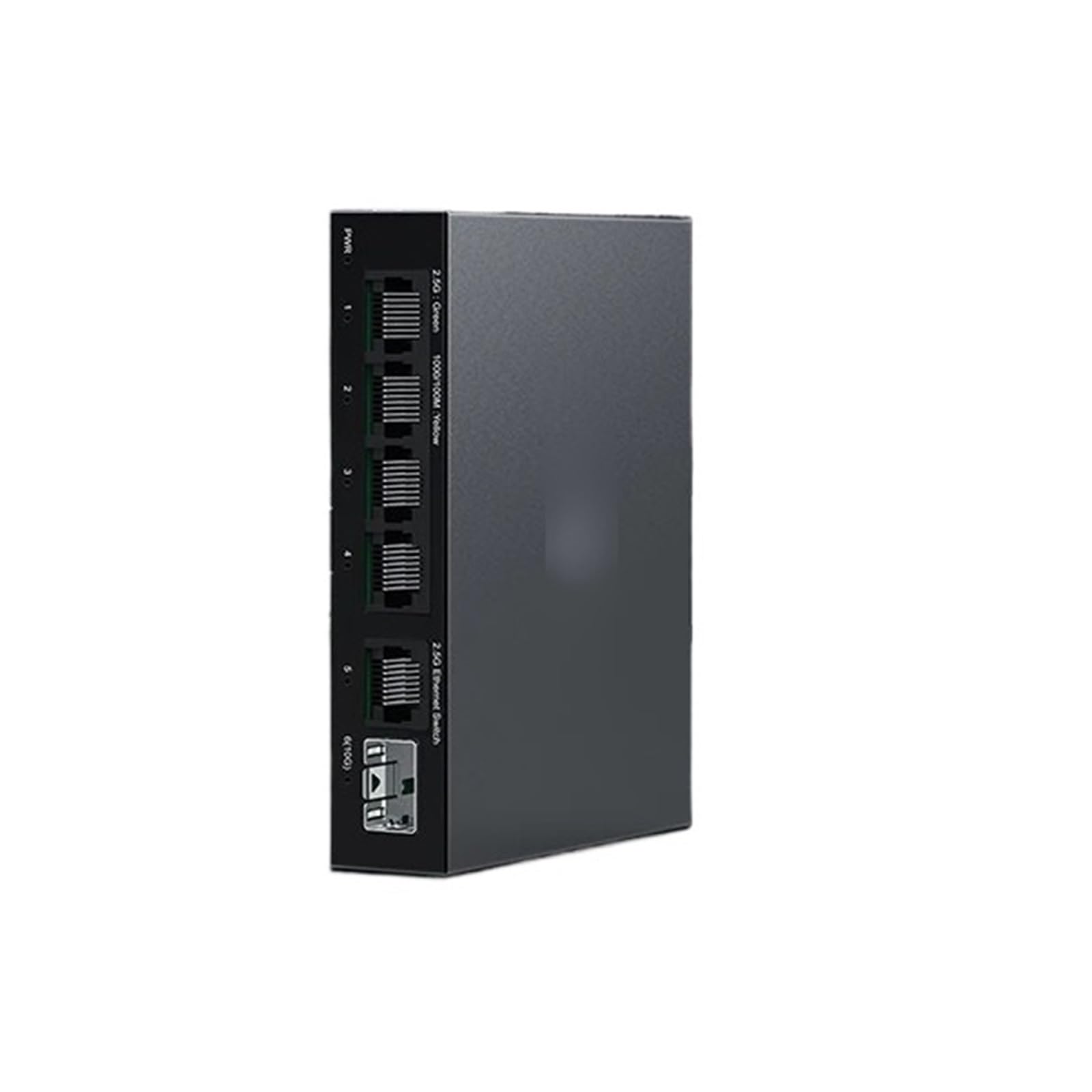 OSHZIKJII 2.5G Switch 5 Port 2500Mbps Unmanaged Network Switch with 10G s-f.p+ Setup Switch(A/.U Adapter)