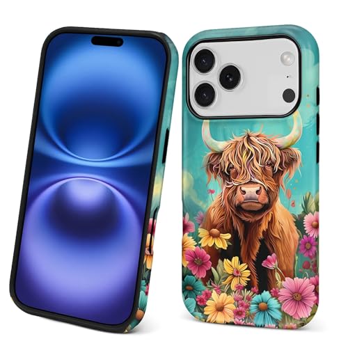 Coque pour PT 17 P motif vache des Highlands étui silicone