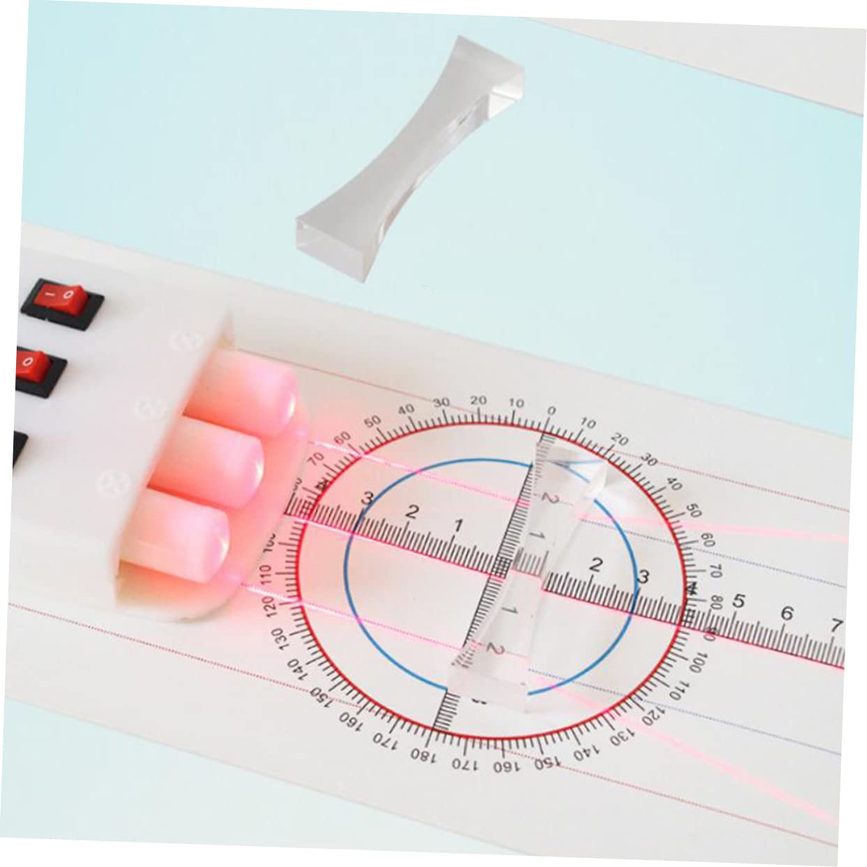 iplusmile Démonstrateur De Réfraction De La Lumière Ensemble D'Apprentissage Physique Kit D'Expérience D'Optique Physique Démo De Réflexion De La Lumière Démonstrateur De Réfraction