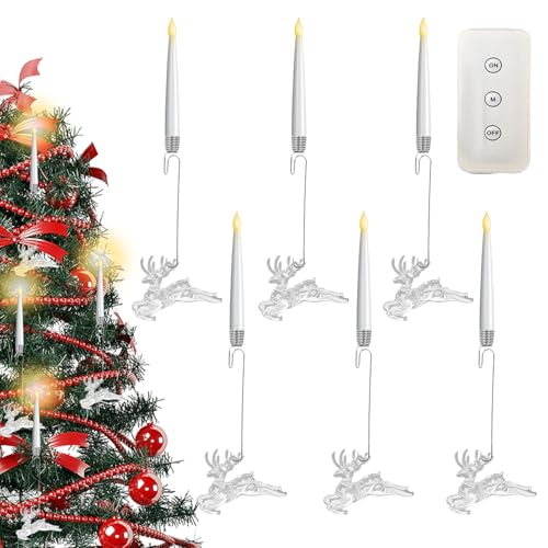 Velas de Navidad LED con diseño de alces en material PP