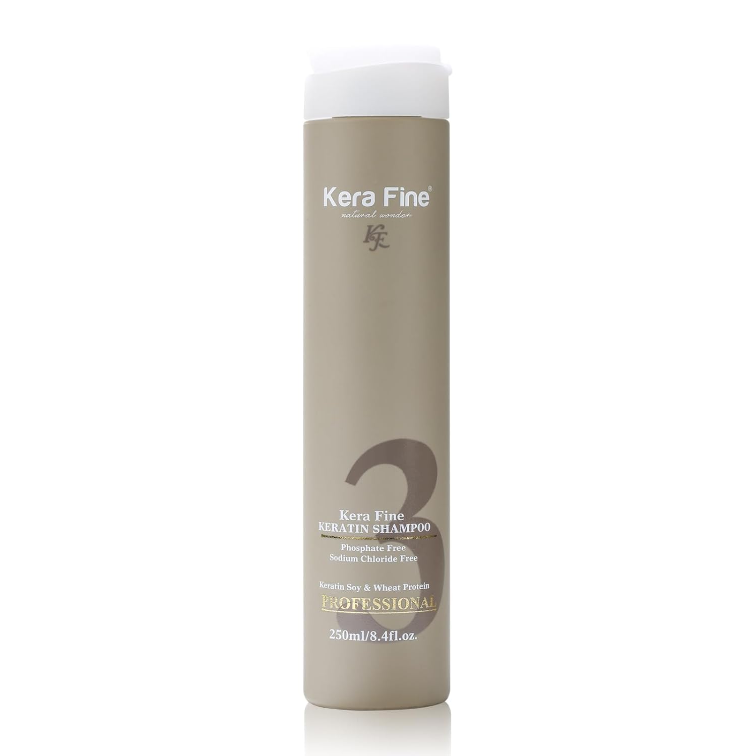 Keratin Shampoo | 250Ml | Sulfate Free | Paraben Free | Phosphate Free, Sodium Chloride Free | Keratin Soy & Wheat Protein | Professional.