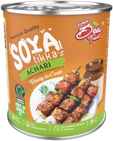 Desi Treat Achari Soya Tikka (Ready to Cook), 800g