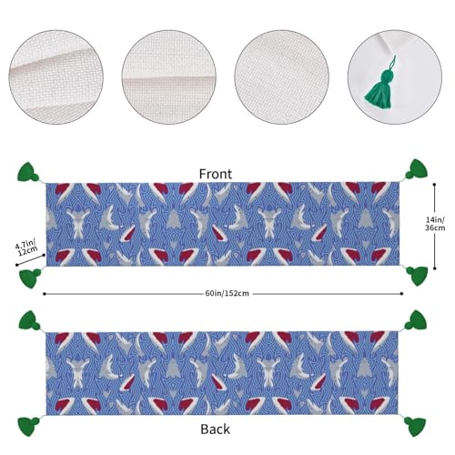Chemin de table poisson chic pour réception de mariage et table basse - 5