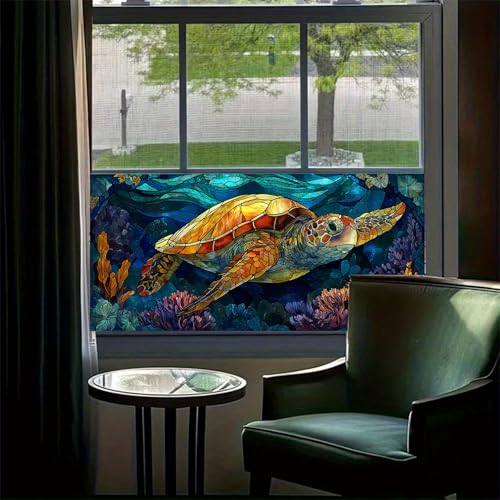 Vinilo decorativo adhesivo tortuga de mar HOYTITUTE 100x45 cm miniatura 2