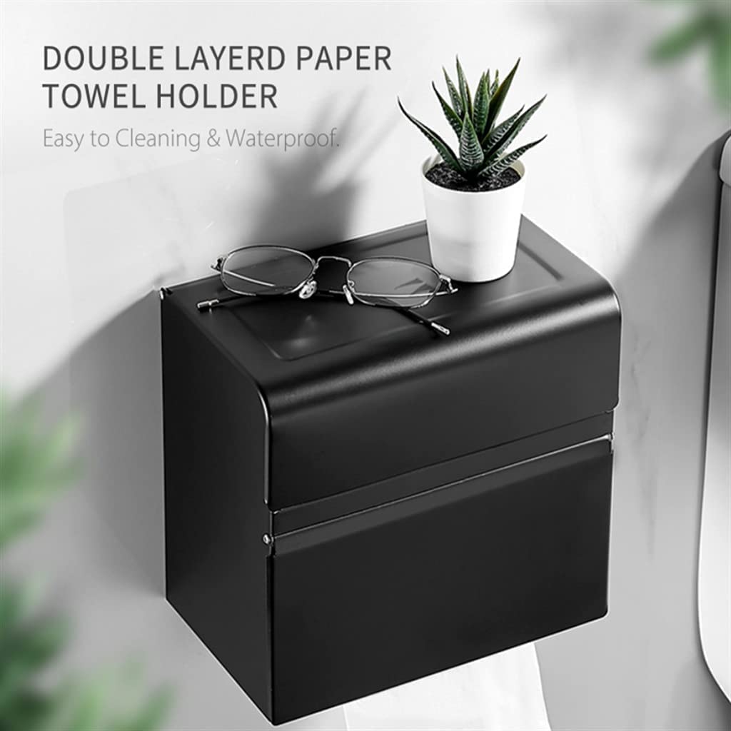 papierhandtuchspender Wandmontierter Papierhandtuchspender, Mehrfach-Handtuchspender, Edelstahl-Papierhandtuchhalter, Küchenhandtuchspender Einfach zu bedienen