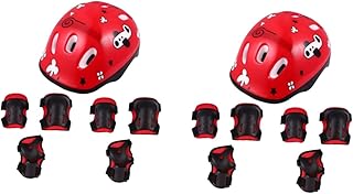 LIOOBO 14 Peças Equipamento De Patinação Infantil Kit De Proteção Para Bicicleta Infantil Skate Patinação Joelheira Joelheira Para Bicicleta Kit De Equipamentos De Patinação Infantil