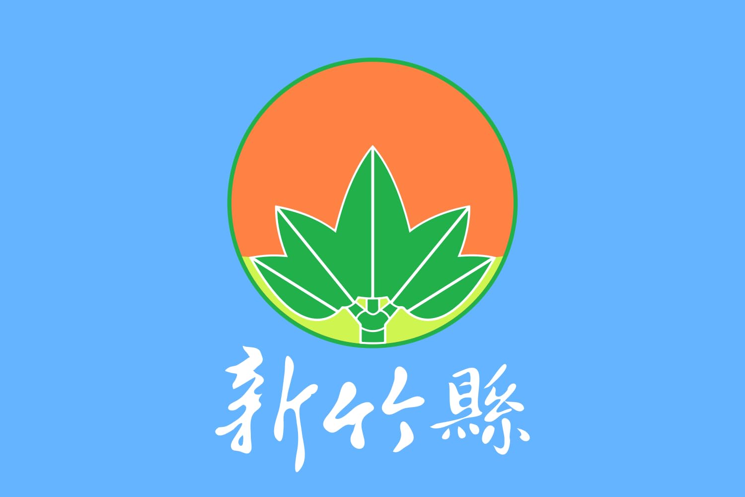 Drapeau Large Hsinchu County en tissu haut de gamme résistant