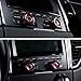 Thor-Ind Aluminum Console Navigation Sound Volume Knob Cover for Porsche Panamera Cayenne Macan Boxster Cayman 911 718 Car Interior Multimedia Knob Decorative Ring Cover Trim (Red)