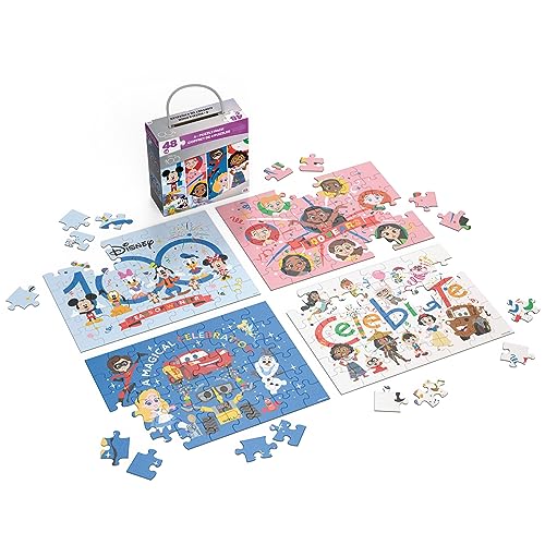 Spin Master Games 6069156 Disney100 Anniversary Puzzles, 4 Pack 48-Piece Jigsaw Puzzles In Storage Box, Puzzles For Kids Ages 4-8 thumb #4