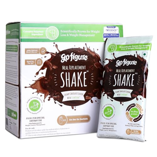 GoFigure Meal Replacement Shake 10 x 60g Sachets | Slimbiome Protein Powder for Weight Loss & Gut He...