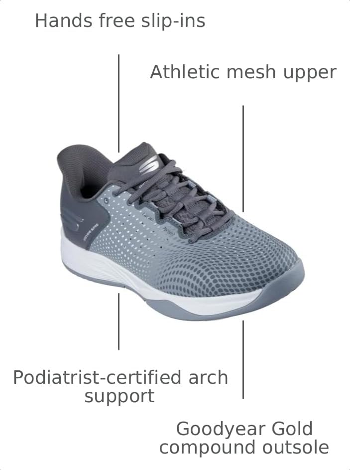 Image of Skechers Men's Viper Court Reload Hands Free Slip-Ins Sneaker
