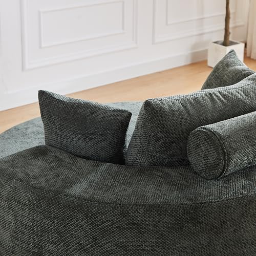 Sillón Plegable Chenille Verde Menta miniatura 5