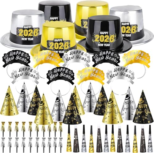 Chapeaux de Nouvel An : ensemble mixte pour fournitures de fête réveillon