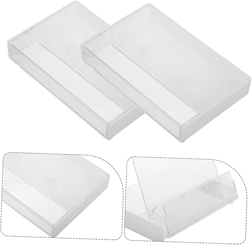 Miniatura 8 de Generic 5 unids retro cinta cassette retro decoración de audio grabación cassette cassette caso transparente cassette titular transparente cassette