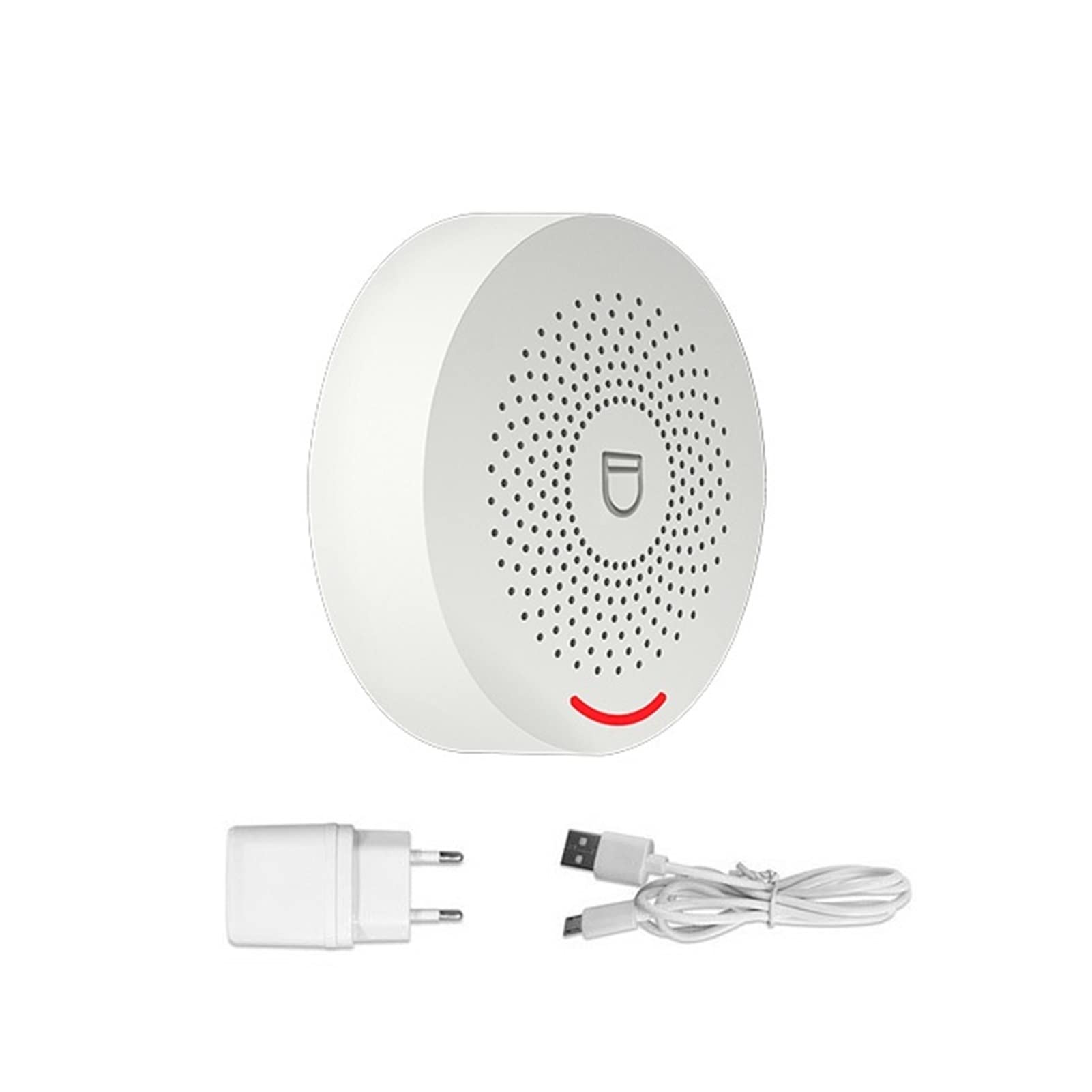 Kit Alarma Casa, WIFI Sistema de seguridad de alarma inteligente con sensor de puertas Smart Life & Tuya App Control Compatible(150W)