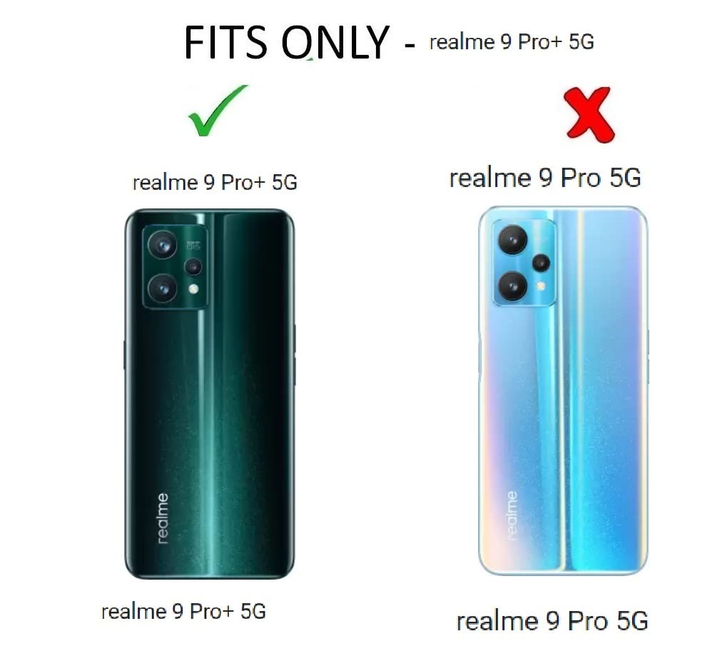Image of COVERBLACK Silicone Back Cover for Realme 9 Pro+ 5G - Transparent